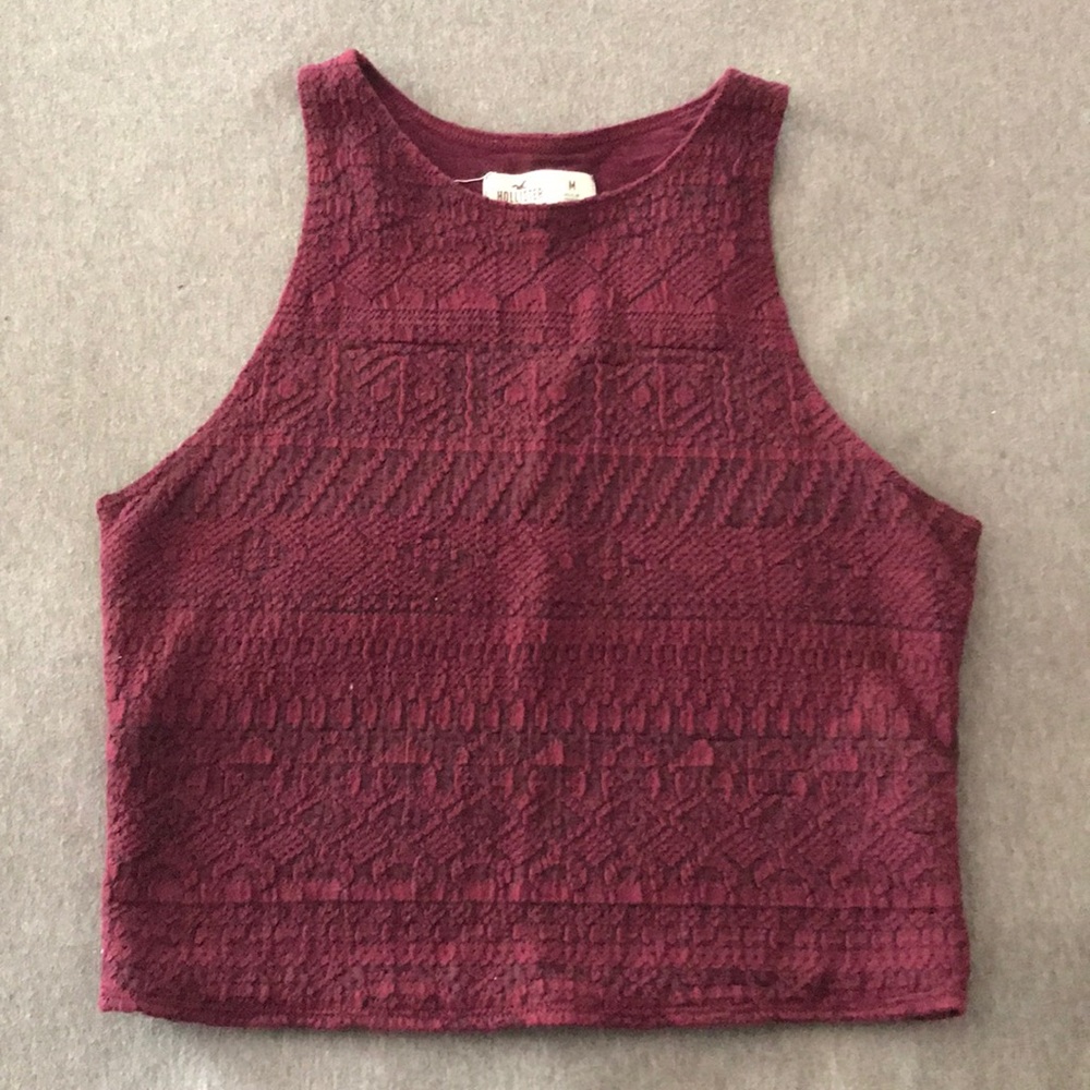 Hollister knitted crop top